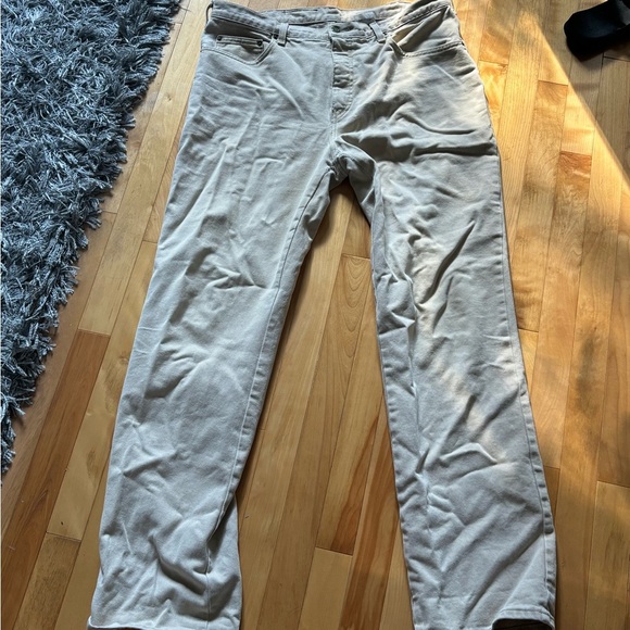 Men's Cream Pants - Picture 1 of 4